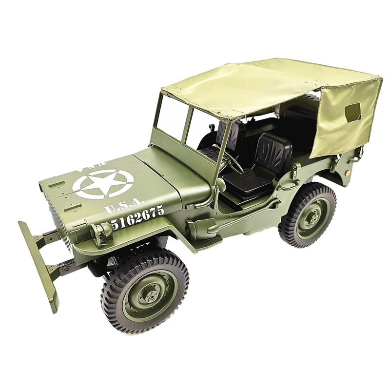 

C606 1:10 Rc Car 2.4G Remote Control for Jeep Four-Wheel Climbing Car(Green Tent Version)
