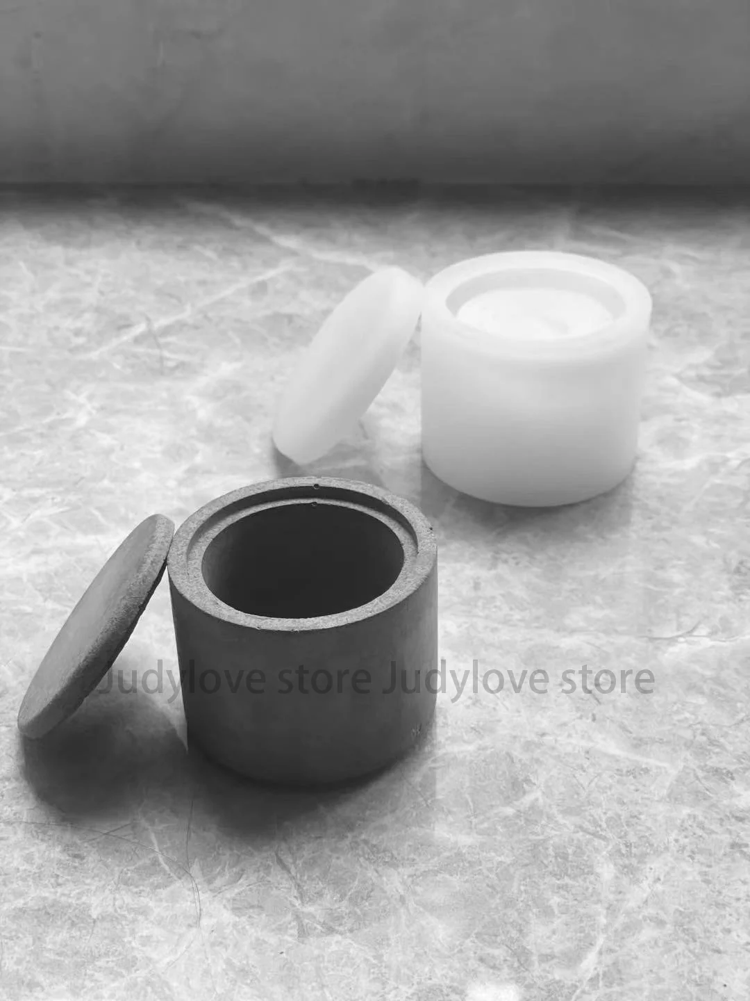Plaster Tealight Holder Silicone Mold Concrete Molds for Jar DIY Epoxy Resin Jewelry Ring Box Round Bowl Candlestick Cement Mold