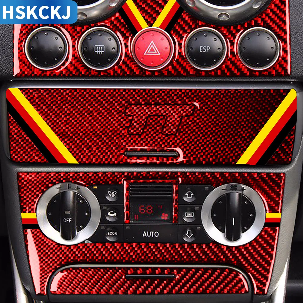 Наклейка из углеродного волокна для Audi TT 8N 8J MK1 2001 2002 2003 2004 2005 2006 центральная