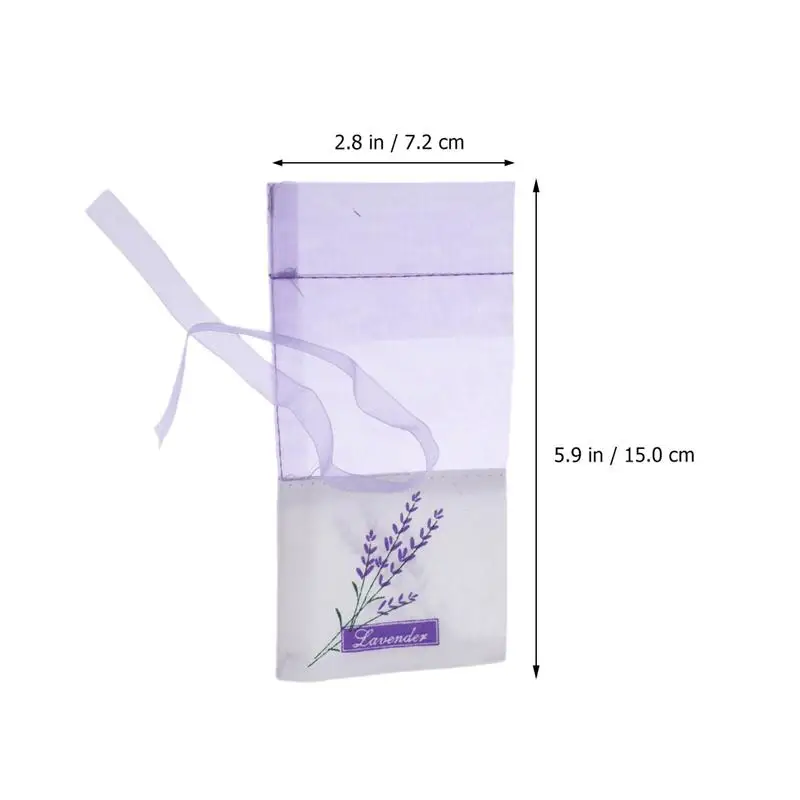 12 шт цветочные печати лаванды мешки пустой аромат мешочек саше для расслабления сна