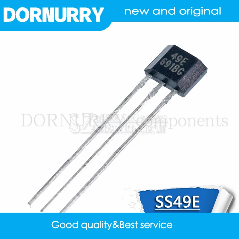 

1pcs SS49E 49E Hall element OH49E Hall sensor Hall Effect Sensor DORNURRY