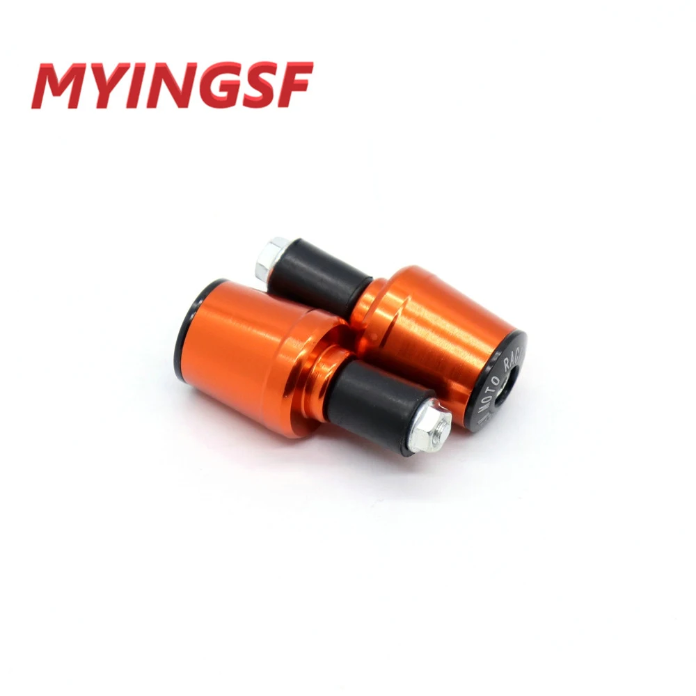 2pcs CNC Motorcycle Road MTB Bike Handlebar Cap Hand Grips Bar End Plug 7/8'' 22mm motor handlebar Counterweight grips ends