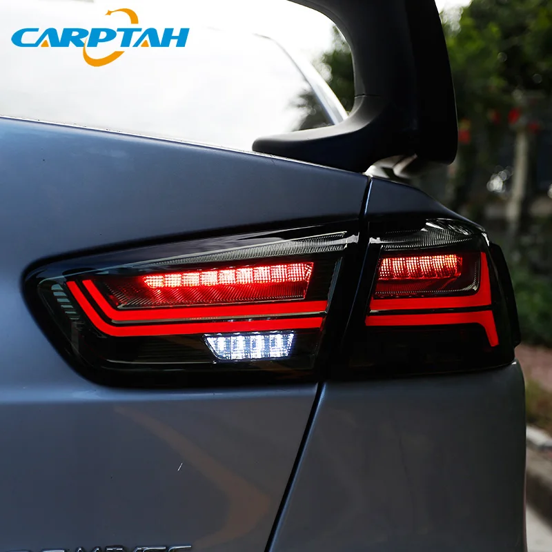 US $310.00 Car Styling Tail Lights Taillight For Mitsubishi Lancer 10 EVO X Rear Lamp DRL Dynamic Turn Signal Reverse Brake LED Light