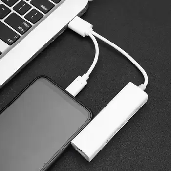 

Hot Sale USB Hubs Multi-function USB2.0 Hub Type C to Rj45 Lan Adapter Gigabit Ethernet USB Splitter Network Card