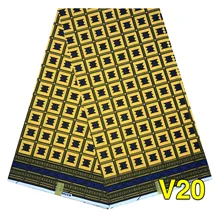 Ткань RONVITAL, восковая Ткань, хлопок, сделай сам, материал Анкара, Ткань 6 ярдов/шт,, Женская ткань