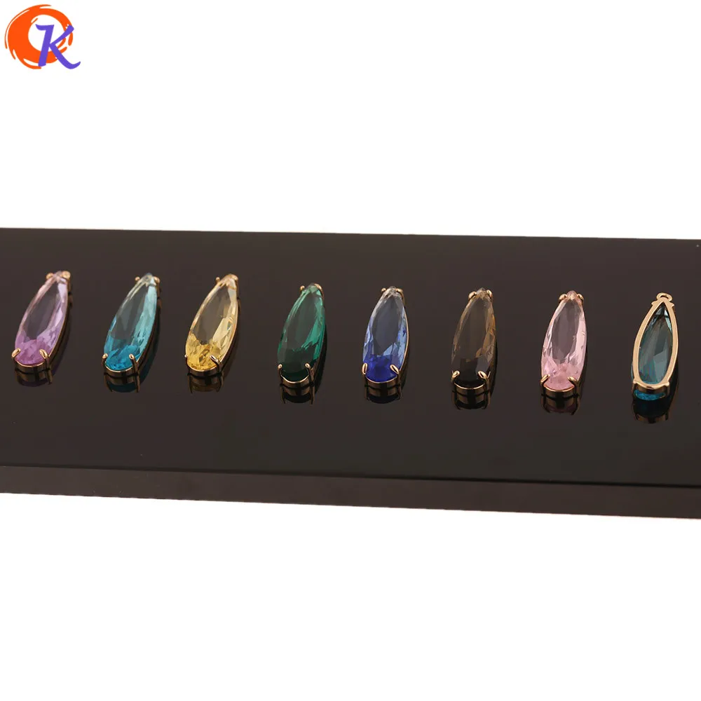Cordial Design 30Pcs 8*33MM Charms Jewelry/Jewelry Accessories/DIY Earrings Making/Earring Findings/Hand Made/Crystal Pendant - cordial