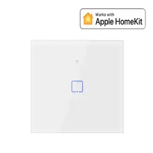 WiFi умный сенсорный светильник, переключатель вкл/выкл, настенный переключатель, работающий с Apple HomeKit, светильник для умного дома