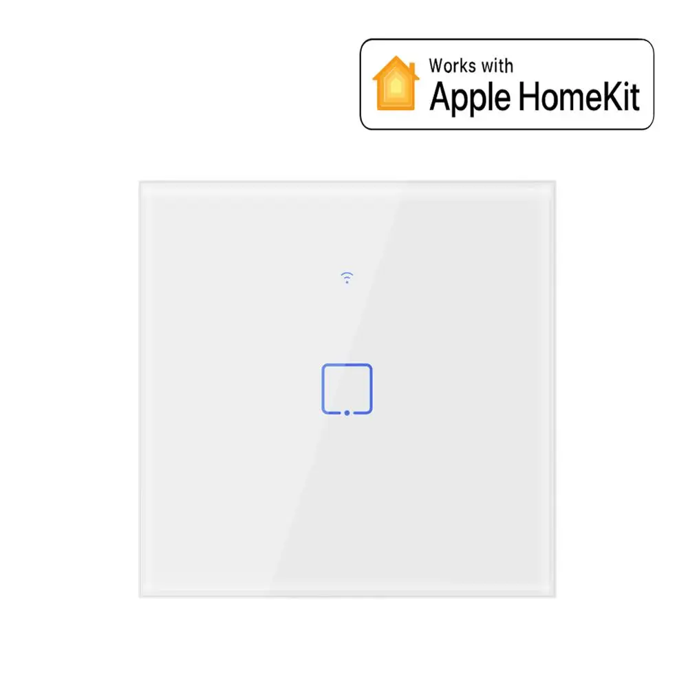 Wifi Smart Touch Light On/off Wall Switch Work With Apple Homekit For