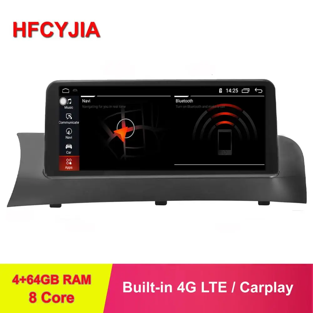 HFCYJIA ips Android 9,0 автомобильный экран для BMW X3 F25 X6 F26 2011- gps Navi Carplay 4+ 64G ram wifi 4G сеть Google BT 8 Core