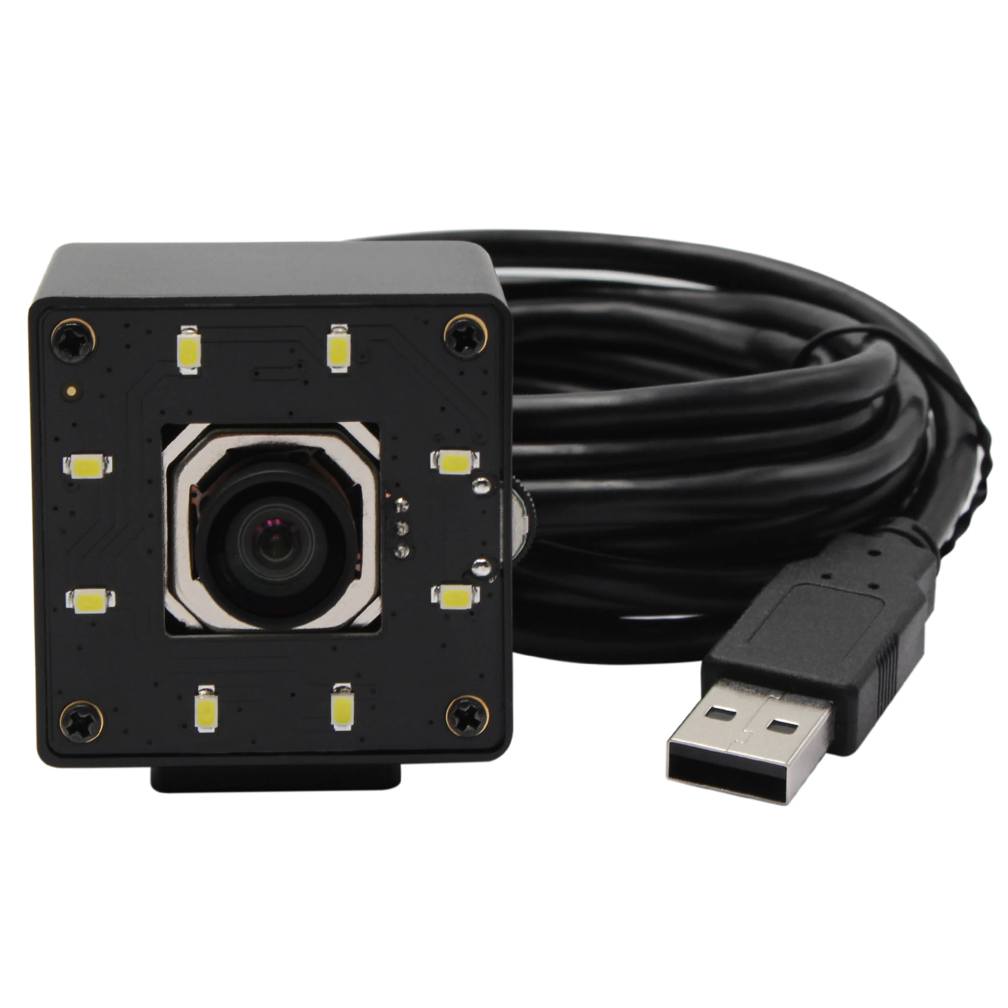 USB камера с автофокусом 4K 3840x2160 без искажений CMOS Sony IMX415 HD белыми