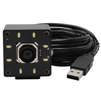

USB Webcam 4K 3840x2160 Autofocus Day and Night No distortion CMOS Sony IMX415 HD USB Camera with White LEDS