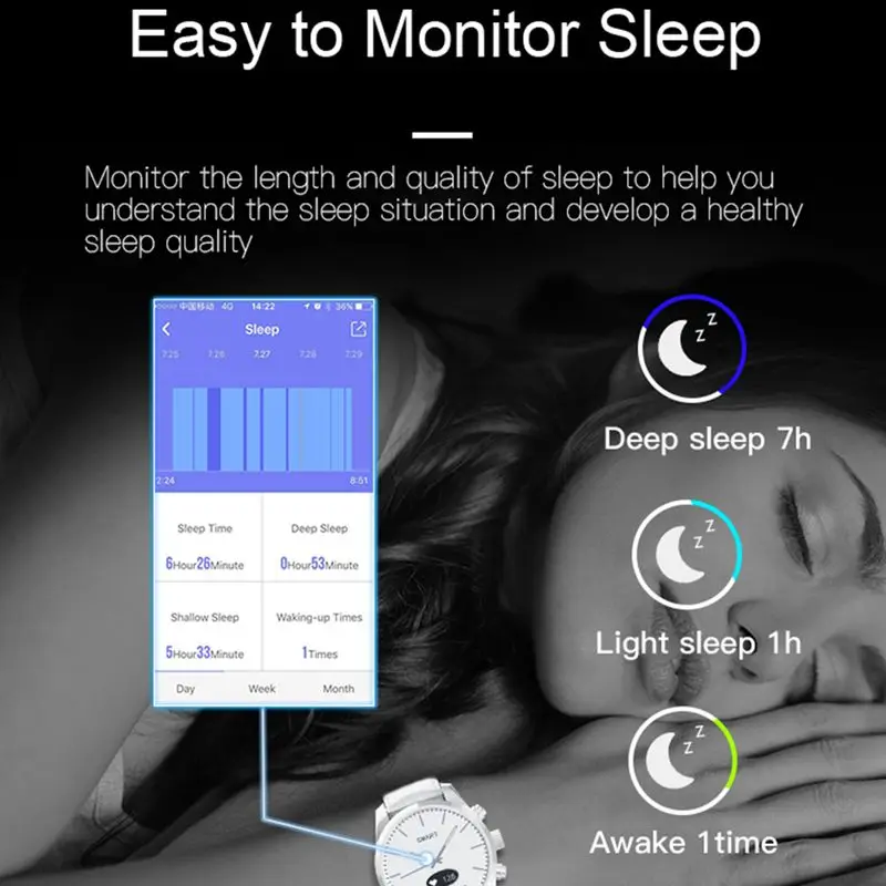 Bakeey T4 Quartz Leather bluetooth Anti Lost Smart Mode Fashion Heart Rate Blood Pressure Oxygen Sleep Monitor Alert Smart Watch
