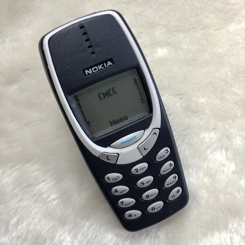 Used NOKIA 3310 Mobile Phone 2G GSM Good Cheap Cellphone Original Unlocked Dark Blue