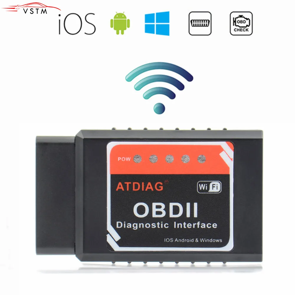 Universal OBD2 WIFI ELM327 V 1.5 Scanner for iPhone IOS Android Auto OBDII Diagnosis Tool OBD 2 ELM 327 V1.5 WI-FI ODB2 | Автомобили и