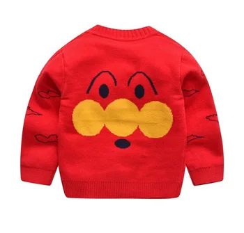 

Baby sweater boy cartoon cardigan coat double knit sweater