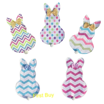 

20pcs/lot easter gift decoration garden flag canvas easter bunny garden flag outdoor decoration chevron easter flags