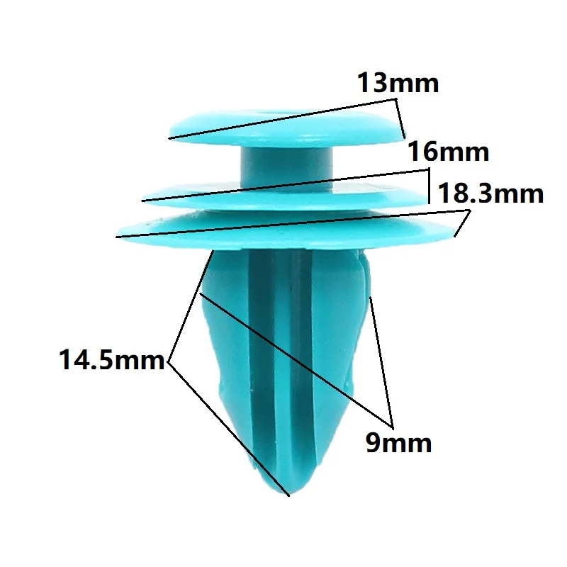 Plastic auto clips for all auto door panel roof cover bumper fender rivet