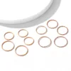 10Pcs/Set Fashion Punk Minimalist Midi Round Twist Ring Set for Women Bohemia Vintage Metal Knuckle Finger Rings Jewelry ► Photo 2/6