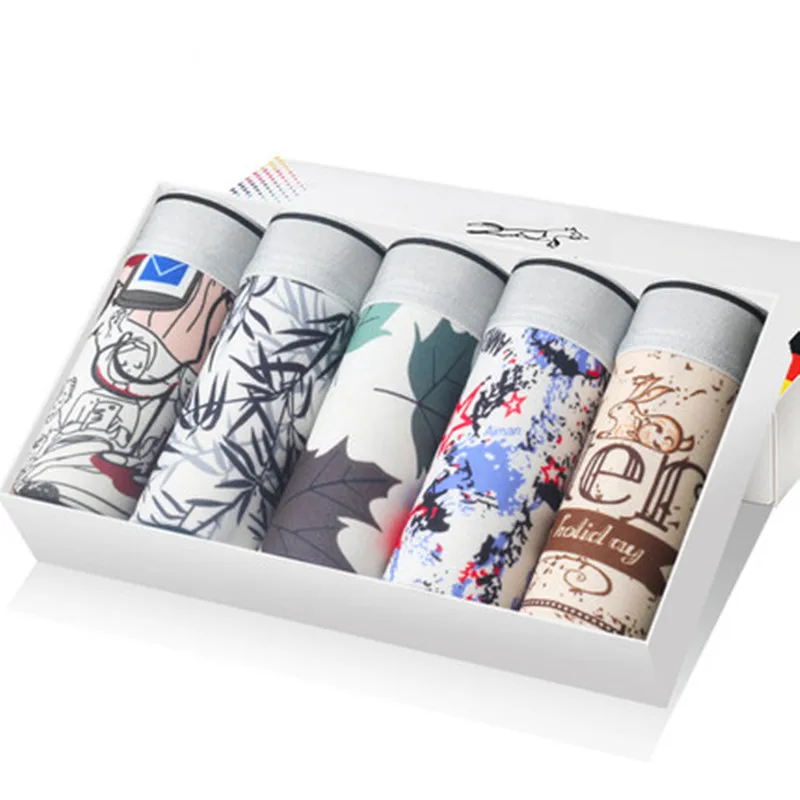 5 шт./лот лидер продаж боксеры из модала мужские трусы мужское нижнее белье мягкие