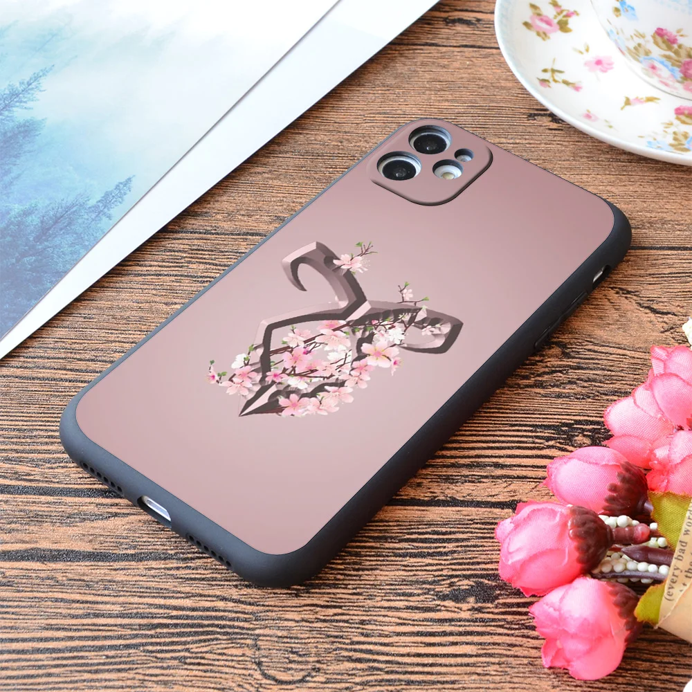 

For iPhone Angelic Rune Print Soft Matt Apple iPhone Case