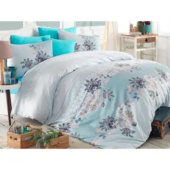 

Azra 100 Cotton Double Duvet cover set Blue