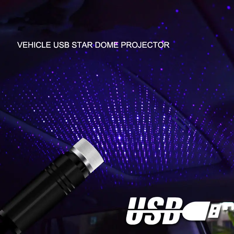 USB Star Light Roof Lights Night Romantic Atmosphere Festival Decoration New Year Gift Starlight 360 Degree Rotation | Лампы и
