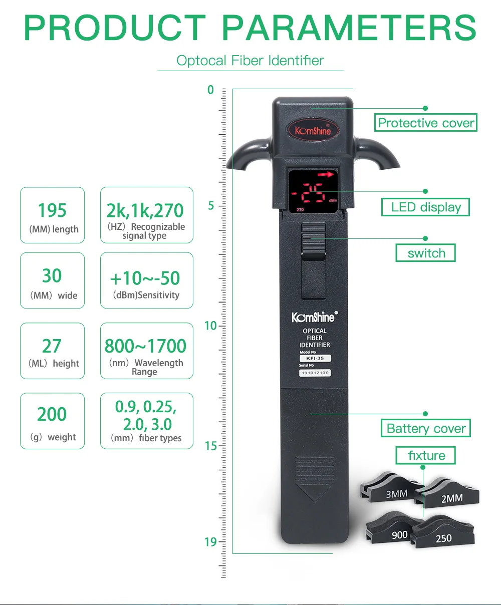 Cheap KomShine KFI-35 Optical Fiber Identifier