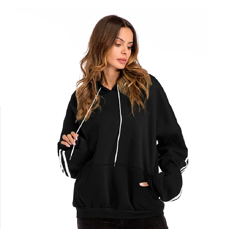 Sweaters 2019 Fashion Womens Winter Sweaters Long Sleeves Solid Color Hooded Pullover Sweaters Loose Padded Plus Velvet Sweater Sweaters 2019 Fashion Womens Winter Sweaters Long Sleeves Solid Color Hooded Pullover Sweaters Loose Padded Plus Velvet Sweater