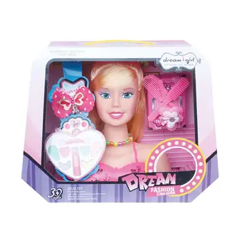 

Doll Girl Toy Half Body Makeup Braid Hair Princess Children Gift Set Toys For Girls