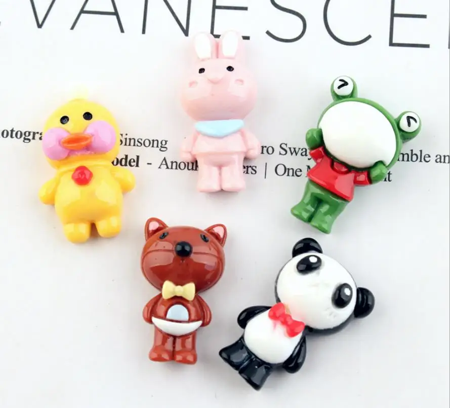 wholesale!Cartoon Resins Flatback Animal rabbit  panda Cabochon Kawaii Cabochons DIY Scrapbook Hair Bows Center