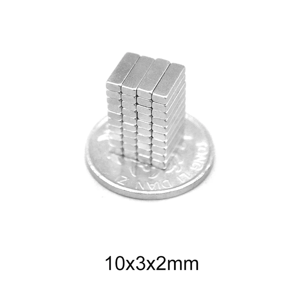 Магниты Неодимовые мощные 10x3x2 мм 20-1000 шт. | Обустройство дома