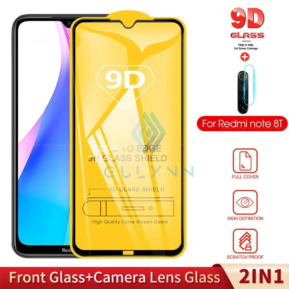 Закаленное стекло для задней камеры 2 в 1 Redmi K30 K20 9T Note 9 4X 8T 8 7 6 Pro Защита экрана Xiaomi Mi