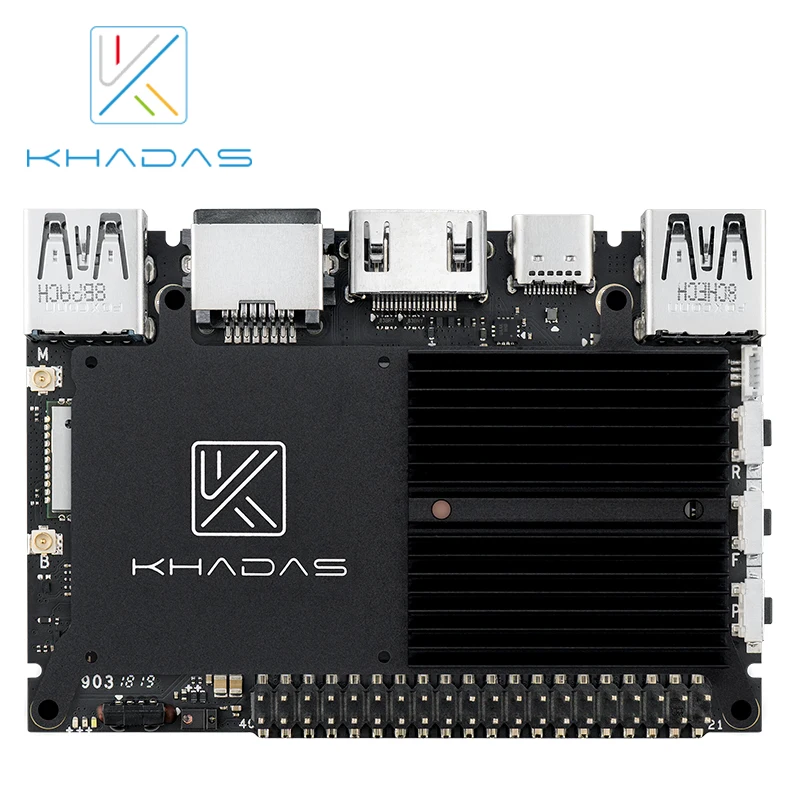 Новый Khadas SBC Edge V базовый RK3399 с 2G DDR4 + 16 Гб EMMC5.1 молдинговая плата|Демонстрационные