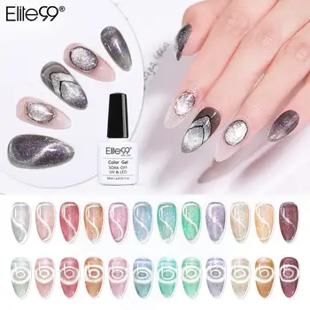 

Elite99 10ml Galaxy Platinum Magnetic Cat Eye Nail Gel Polish Hybrid Nail Glitter Varnishes Translucent UV Gel Nail Manicure