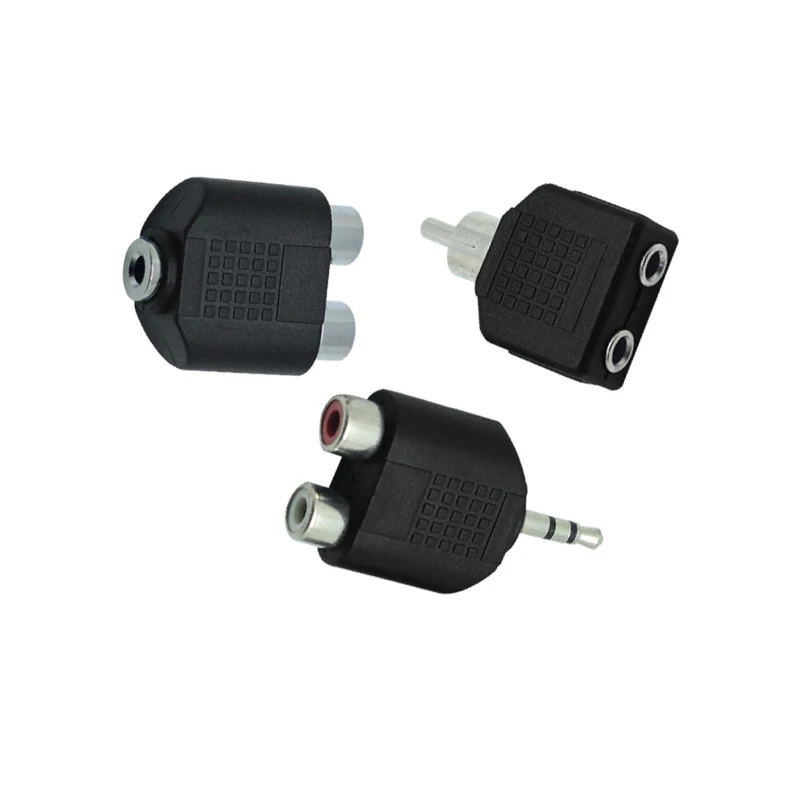 

3.5mm Plug to 2 RCA Connector Male to Female 3.5 mm Jack to RCA Y Splitter Converter Stereo AV Audio Adapter