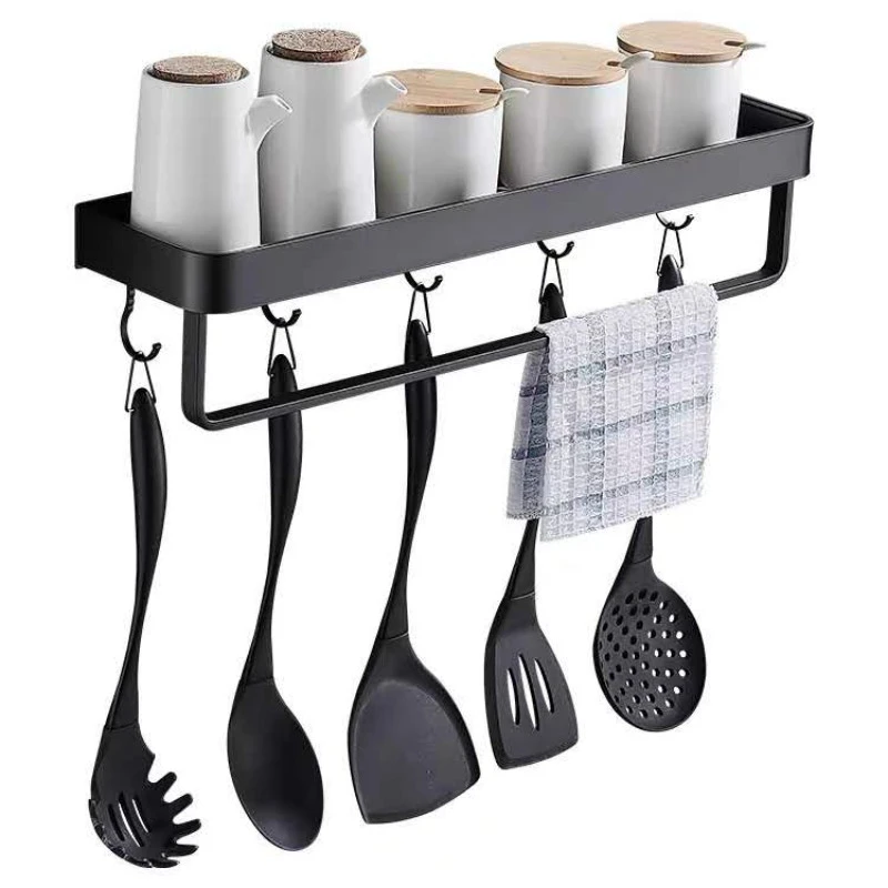 Bathroom Shelf Shower Caddy Organizer Wall Mount Square Shampoo Shelf Cosmetic Shelves Kitchen Storage Bathroom Accessories 3