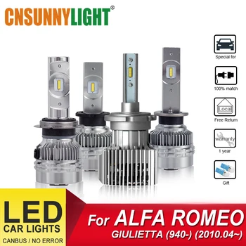 

CNSUNNYLIGHT Car LED Headlamp Bulbs Auto Light For ALFA ROMEO GIULIETTA (940_) (from 2010.04) Bulbs Foglight Headlight Lamp Kits