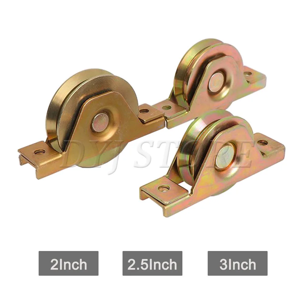 2-3 inch Sliding Gate Wheels V Groove Caster with Bracket Heavy Duty Internal For Steel Frame | Обустройство дома