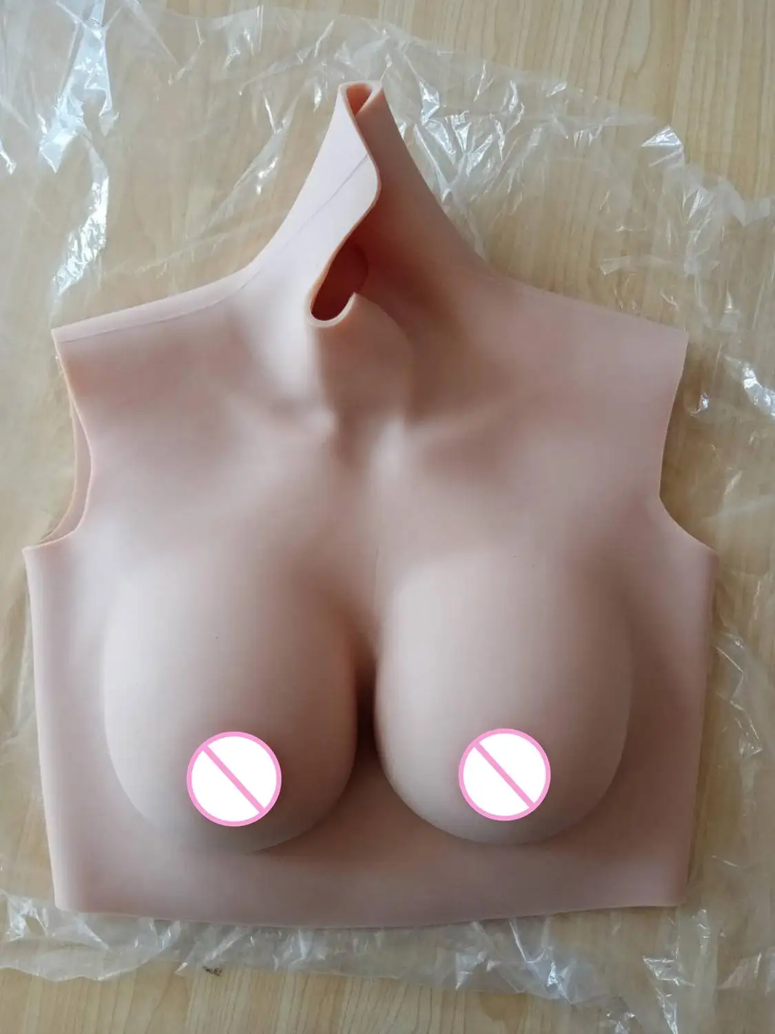 

B-образный короткий высокий воротник, искусственная грудь, реалистичные силиконовые формы для груди, Трансвестит, рейд-квин, 4 г