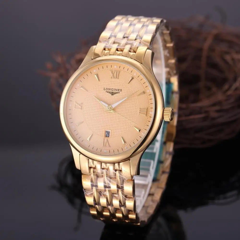 

2020 New Longines-Classic Men's Casual Temperament Fashion Men's Watch Band Trend Multifunctional 007 Quartz Watch Watch 1973