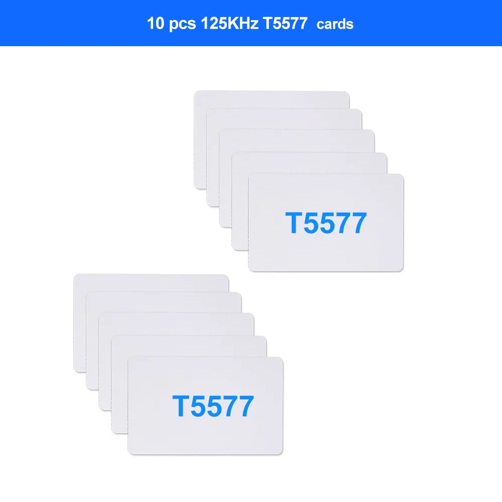 10 Частотный NFC считыватель смарт-карт писатель RFID Копир Дубликатор 125 кГц 13,56 МГц USB брелок программист копия зашифрованная карта идентификатор пользователя - Цвет: 10 T5577 Card