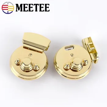 

2/5Pcs Fashion Gold Metal Trunk Locks Clasp Replacement Bags Snap Hooks Purse Lock Buckles DIY Crafts Bag Accessories KY2066