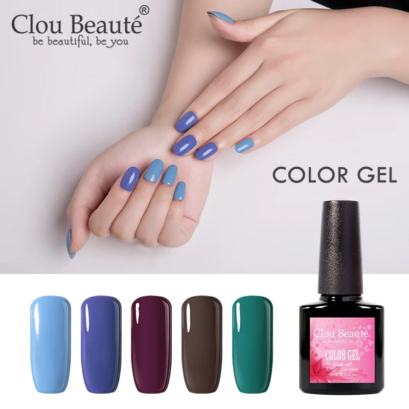 Clou Beaute 179 цветов Гель-лак для ногтей 10 мл УФ маникюр Дизайн полуперманентные Лаки дизайн ногтей гель Украшение Лак