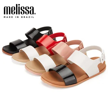 

Melissa Classy Roman Sandals Women Jelly Shoes Fashion Adulto Sandals 2020 New Women Sandalias Melissa Female Shoes Flat Sandals