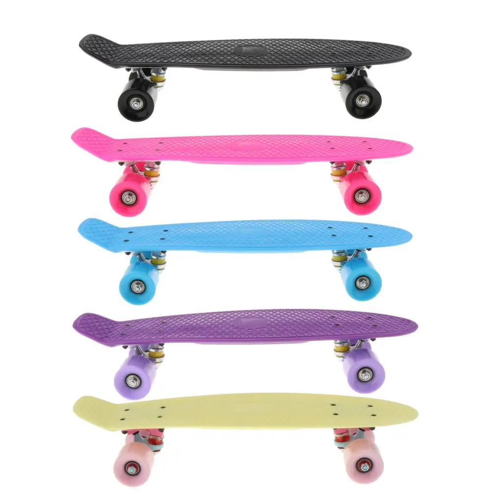 Детский мини-скейтборд 22 дюйма для мальчиков и девочек | Спорт развлечения