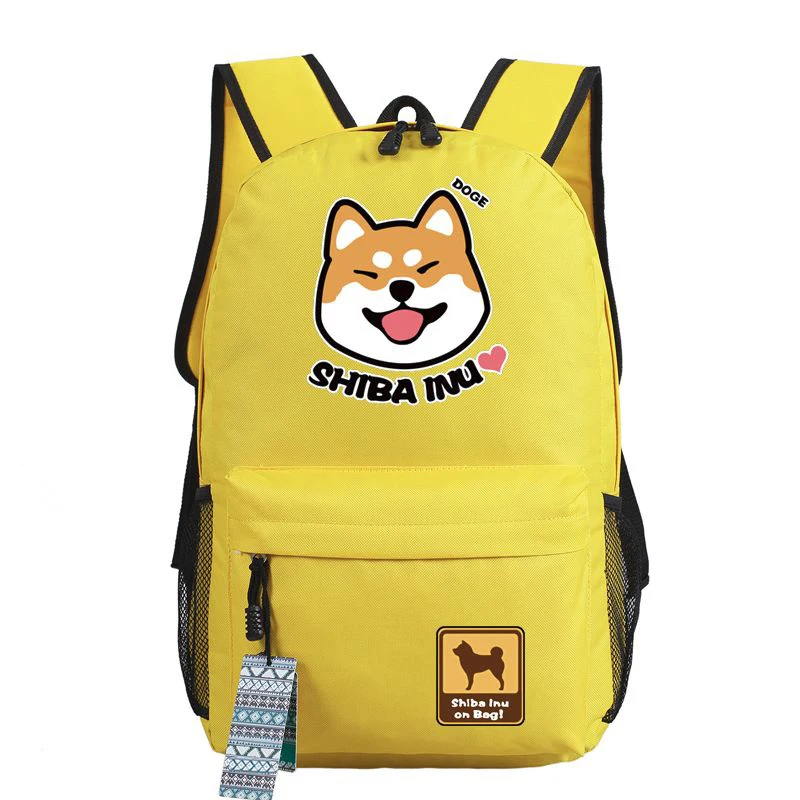 Shiba Inu Doge, женский рюкзак со смайликом, Оксфорд, школьные сумки для путешествий, Mochila Feminina, подарки, рюкзак для ноутбука, милый хаски, сумка для книг - Цвет: 3