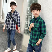 Рубашка с длинными рукавами для мальчиков; Новинка года; Стильная Детская рубашка для малышей; осенняя одежда для маленьких детей; топы; сезон весна-осень; Base Shi