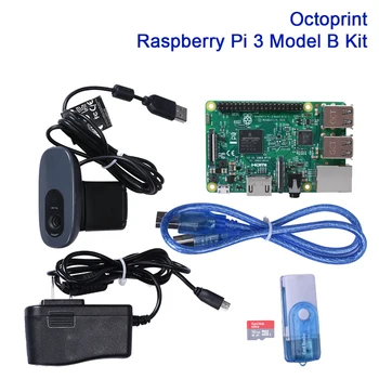 

High Quality Octoprint Raspberry Pi 3 Expansion Board Kit Model B With Camera Power Adapter Development 3D Printer For Ender 3
