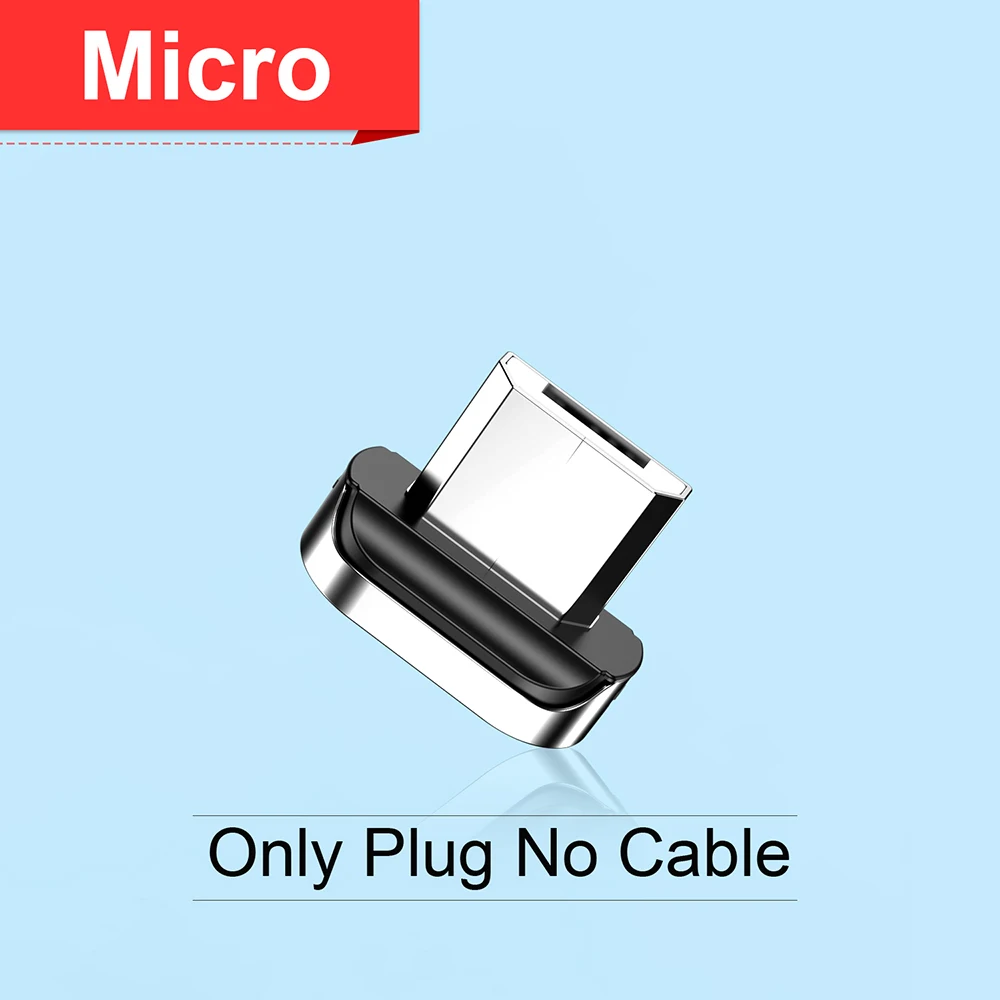 Магнитный кабель Micro USB Udyr 3A для iPhone 11, XR, samsung, S10, huawei, Xiaomi, шнур для быстрой зарядки и передачи данных, магнитный кабель type-C для телефона - Цвет: Only Micro  Plug