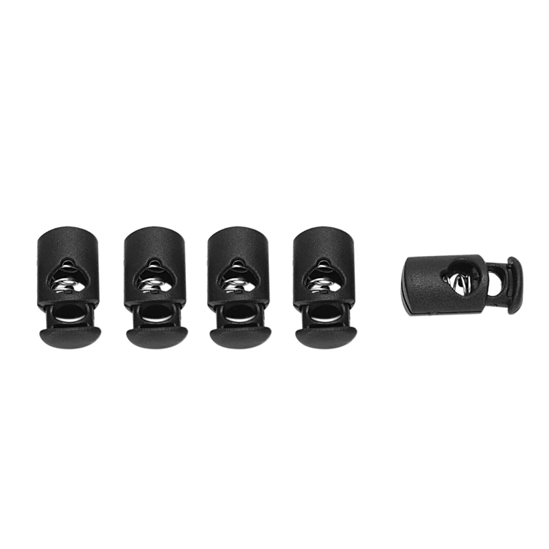 

10 Pcs Plastic Toggle Spring Stop Single Hole String Cord Locks